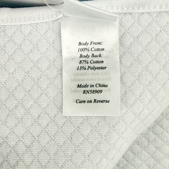 Edgehill Collection Solid Blue White Reversible Baby Boy Throw Blanket 29" X 29" - Picture 4 of 4